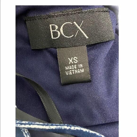BCX Striped Sleeveless Slit Maxi Dress Blue XS - Picture 9 of 12